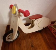 Janod Holz-Laufrad Scooter - Retro-Design mit rotem Sitz
