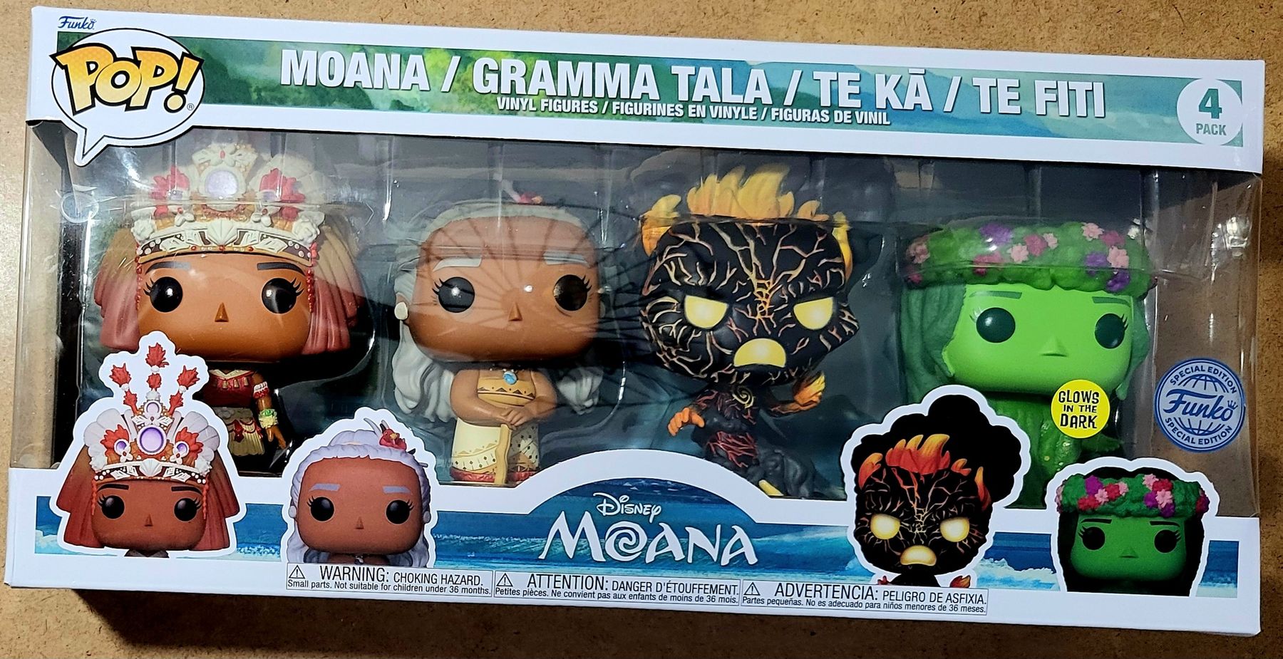 Funko Statuette: Funko Pop Disney  Moana 4pack GITD – Nuovo e nell'imballaggio originale da Montet (Glâne) venduto da KOADA