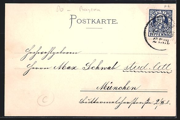 Cartes postales: München-Schwabing, Restaurant Kleinhess – D'occasion à Berlin par bartko-reher 1