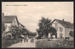 Fahy, Restaurant E. Gallois, Fahrradfahr