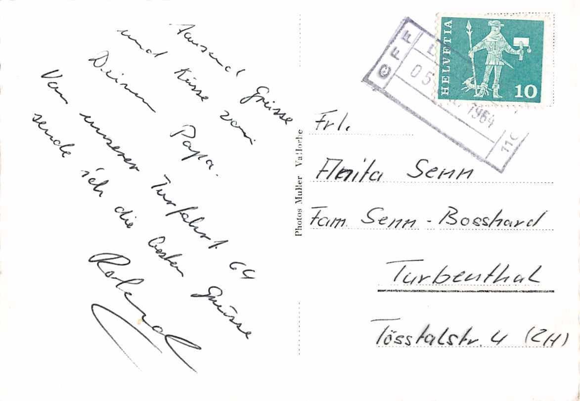 Cartoline postali: Mont d'Or - Turnerhütte 1964 – Usato da Winterthur venduto da SchatzchischtliWinti 1