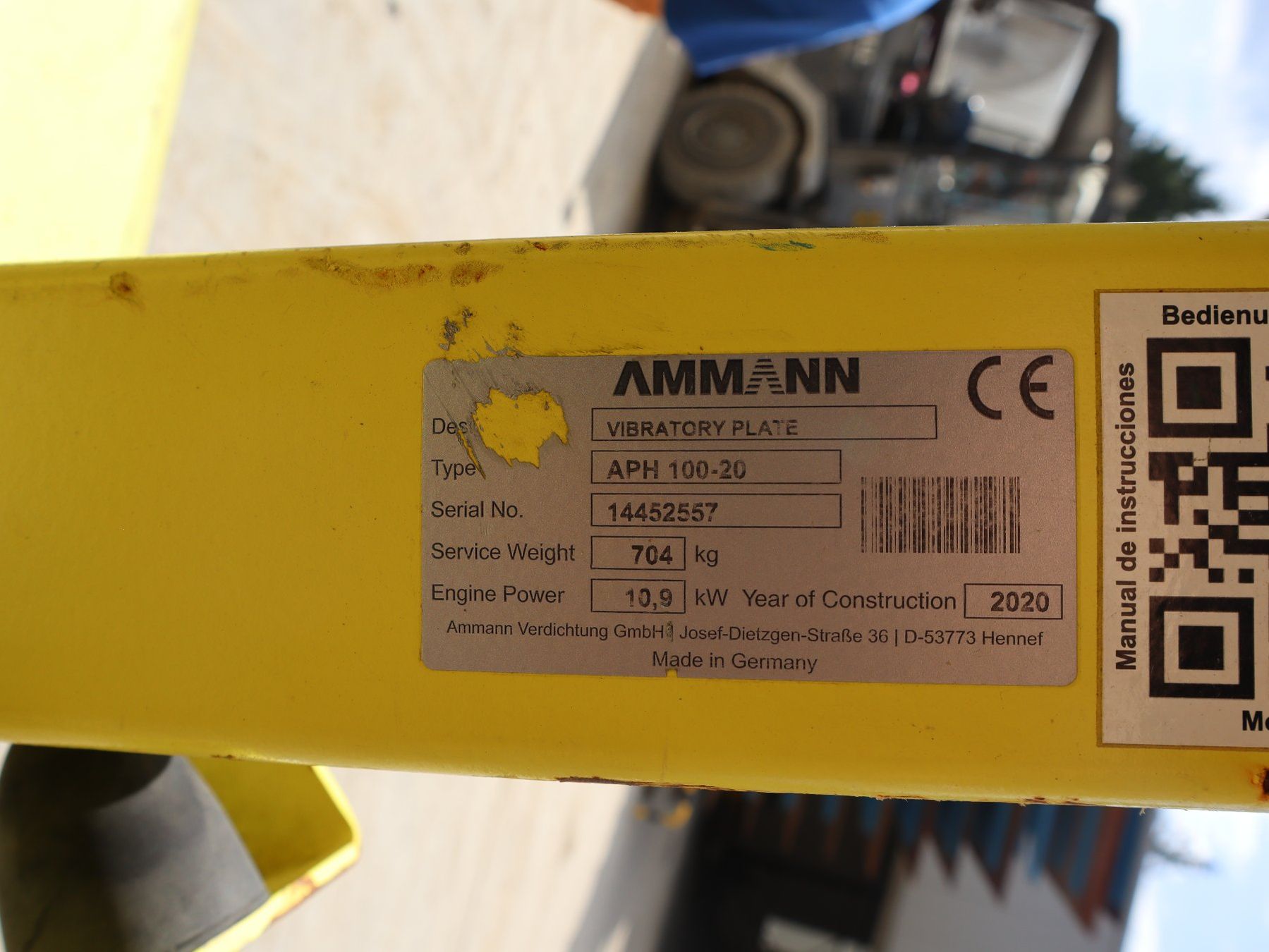 Tutte le macchine: AMMANN APH 100-20 Vibroplatte – Usato da Hasle LU venduto da Arag08 7