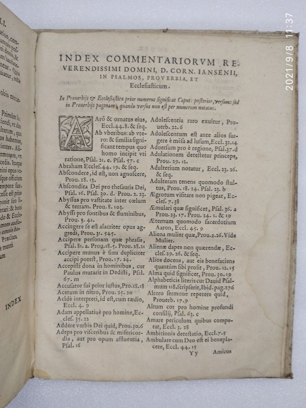 Libri: JANSENIUS - COMMENTARII - 1569 – Usato da Goldach venduto da Gaip 5
