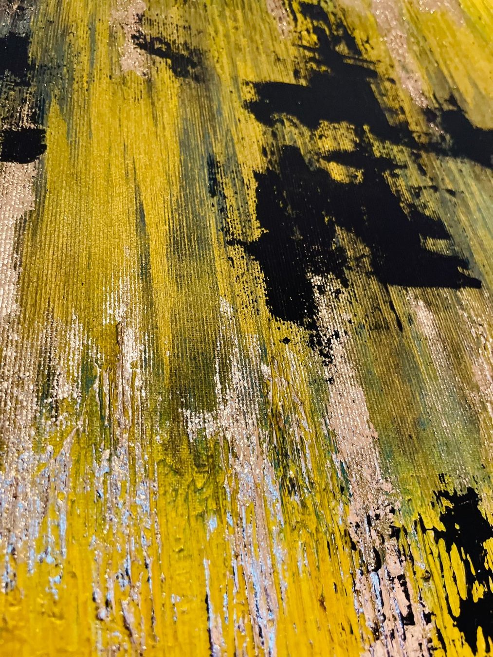 Gemälde: Black Ember in Metallic Pulse Textured Painting – Neu und originalverpackt aus Zürich von chj_855s 7