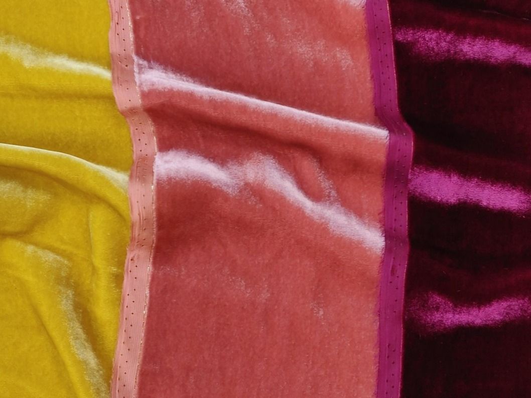 Stoffe: Velours Viskose & 20% Seide 1.65x1.30m rosa – Neu (gemäss Beschreibung) aus Lufingen von Voyager7 1