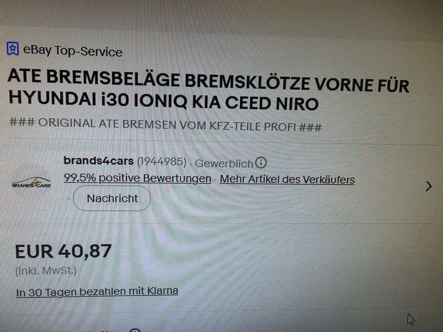 Hyundai Alle Autoersatzteile: Hyundai Bremsklötze – Gebraucht aus Arbon von Marlyse2 2