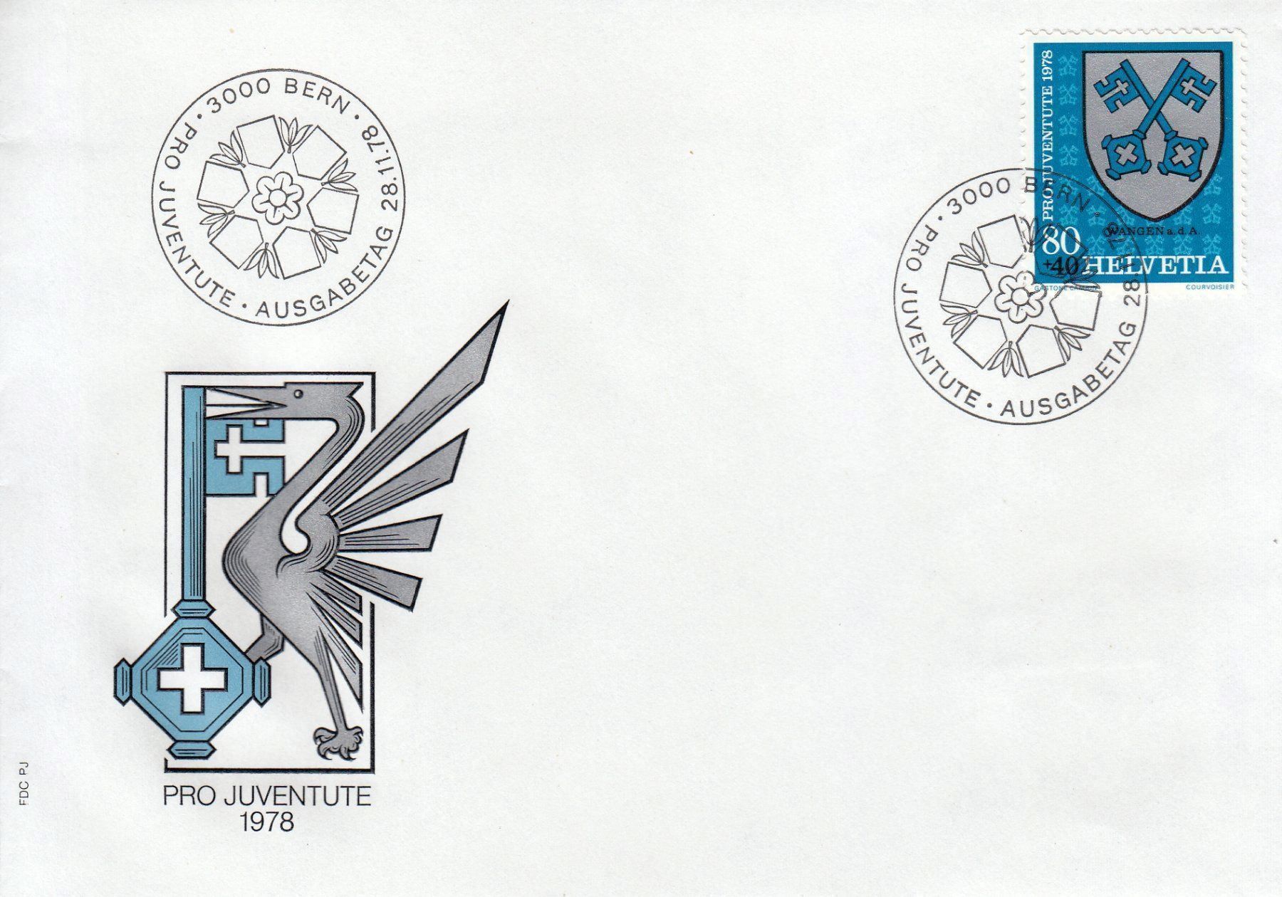 Tutti i francobolli: 1978 Pro Juventute 4 FDC – Usato da Spreitenbach venduto da Mustang_1105 3