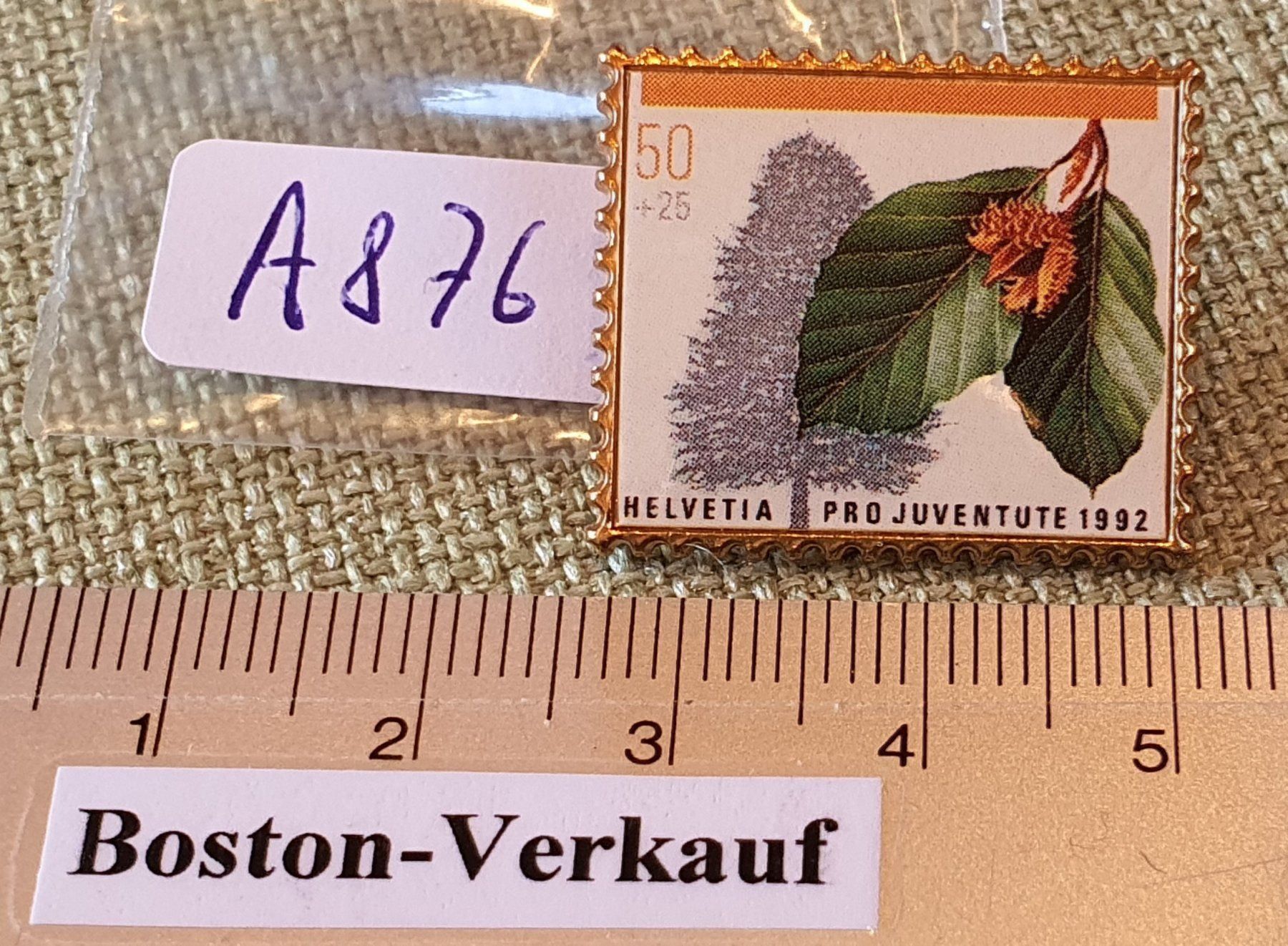 Tutti i francobolli: A876 - Pin PTT Pro Juventute Helvetia – Usato da Reinach BL venduto da Boston-Verkauf 2
