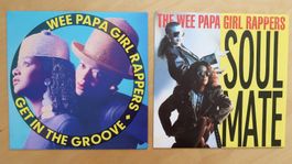 WEE PAPA GIRL RAPPERS - 2 VINYL SINGLES (NM)
