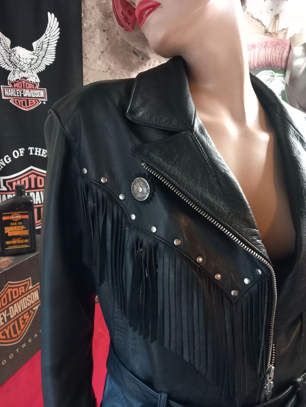 Harley-Davidson Jacken: Harley-Davidson Fransenjacke Damen Grösse L – Gebraucht aus Hochwald von motowear-secondhand 1
