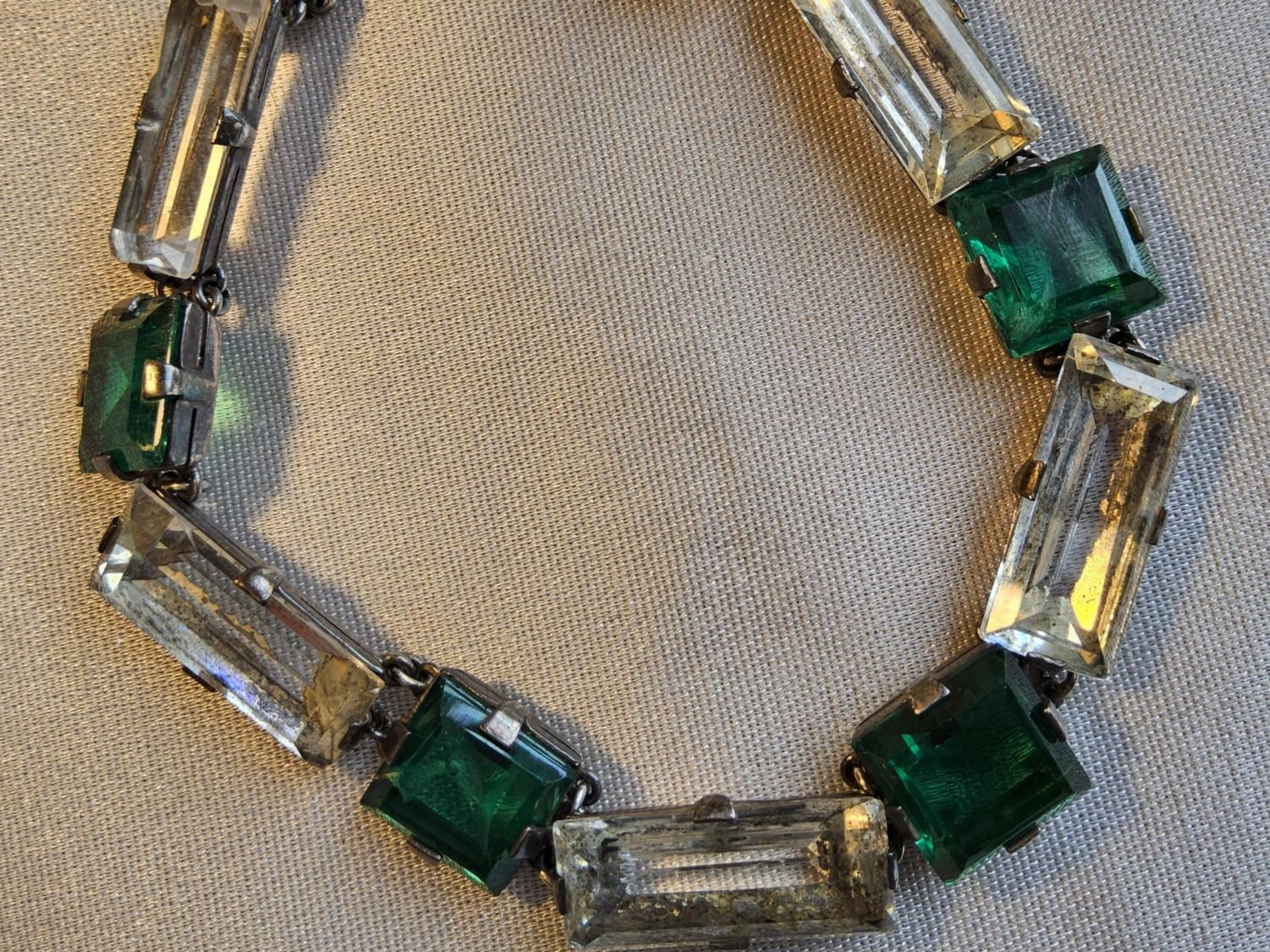 Altri gioielli: Art Déco Collier und Armband, ca 1910, Strass – Usato da Zürich venduto da helsan 4