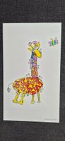 Karte, Giraffe Illustration Finn Lüthi