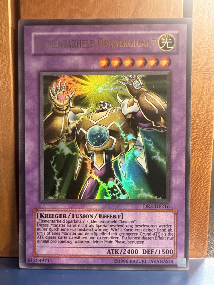 Yugioh Carte collezionabili: Yu-Gi-Oh! Elementarheld Donnergigant / DR3 – Usato da Herzogenbuchsee venduto da TCG-High-Quality 1