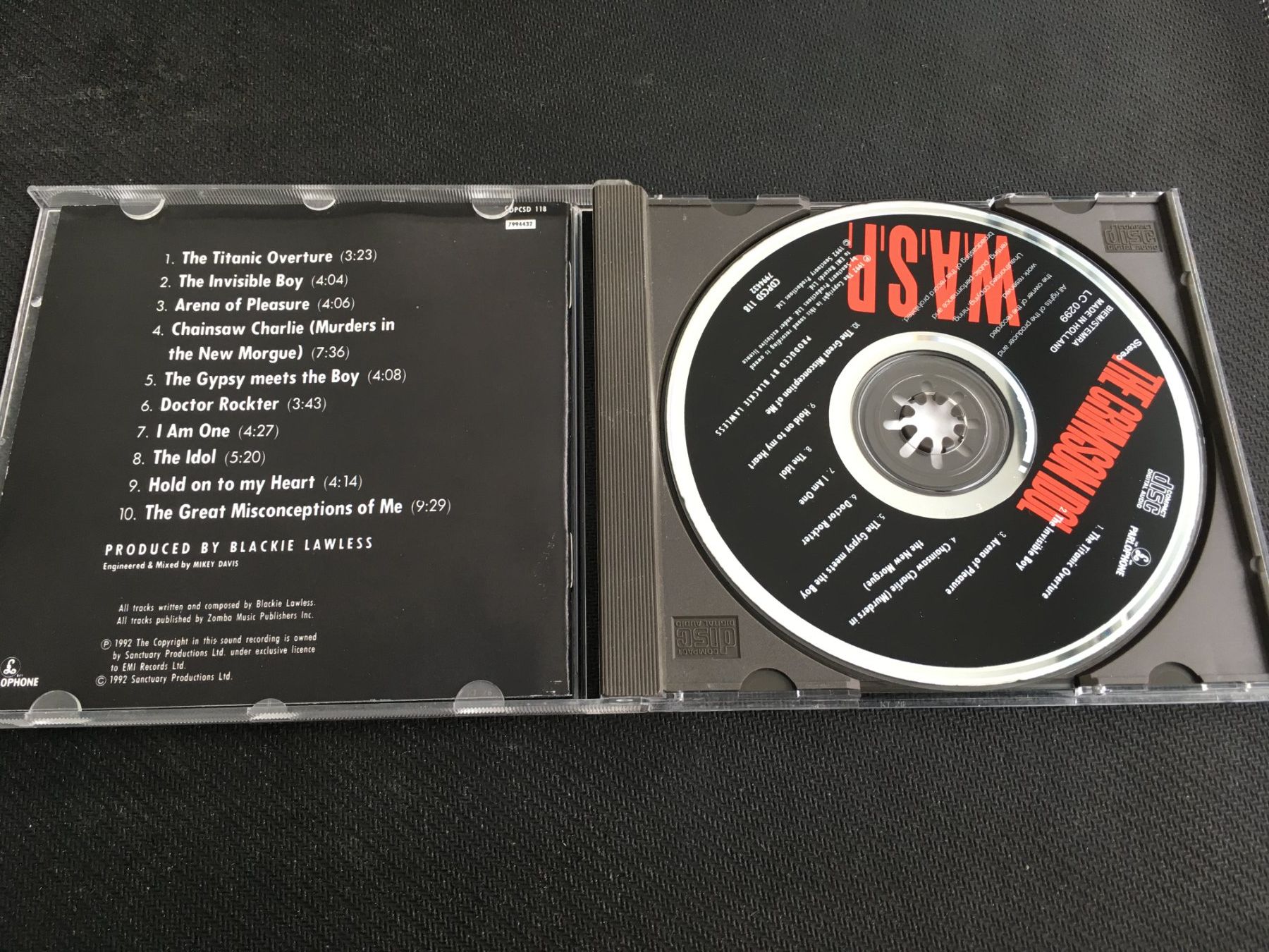 CD: W.A.S.P. - The Crimson Idol -CD- – Usato da St.Gallen venduto da MedienJoe 1