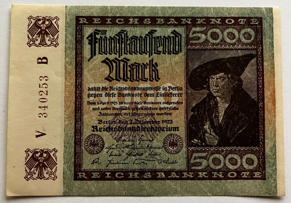 Deutschland 5000 Mark 1922 | Kaufen auf Ricardo