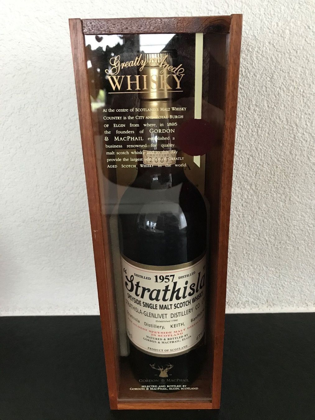 Strathisla Spirituosen: Strathisla 1957 43% vol. Gordon&MacPhail – Neu und originalverpackt aus Utzigen von Lavendel1975 4