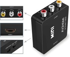 Video Audio TV  AV zu HDMI Adapter Konverter Full HD 1080P