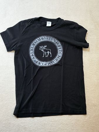Abercrombie T-Shirt schwarz mit Logo Grösse S