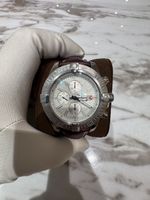 Breitling Chronograph Herren Uhr silber