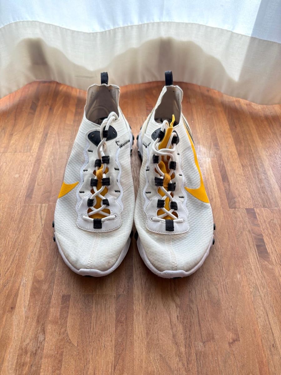 Nike Scarpe da uomo: Nike React Element 55 Schuhe weiss gelb Grösse 44 – Usato da Oberkirch LU venduto da mat_m5cj 2