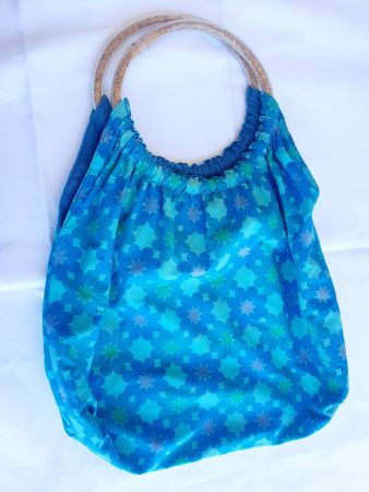 BAG TASCHE BEUTEL VON FREINACHT HANDMADE BLÜMCHEN TOP