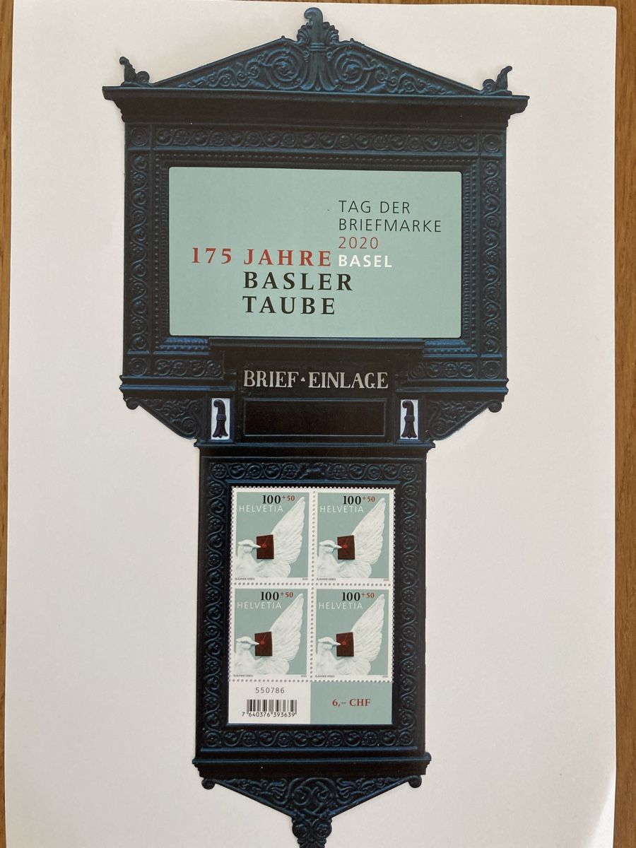 Alle Briefmarken: Marken Basler Taube 175 Jahre Basel – Neu (gemäss Beschreibung) aus Mönchaltorf von Tschibi