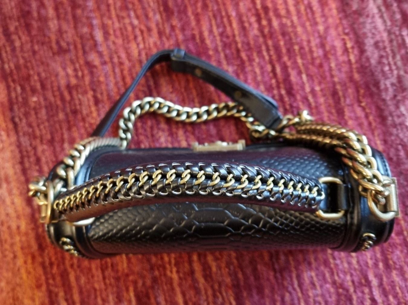 Taschen für Damen: Sac imitation cuir croco noir – Gebraucht aus Veyrier von Leilazizou 4