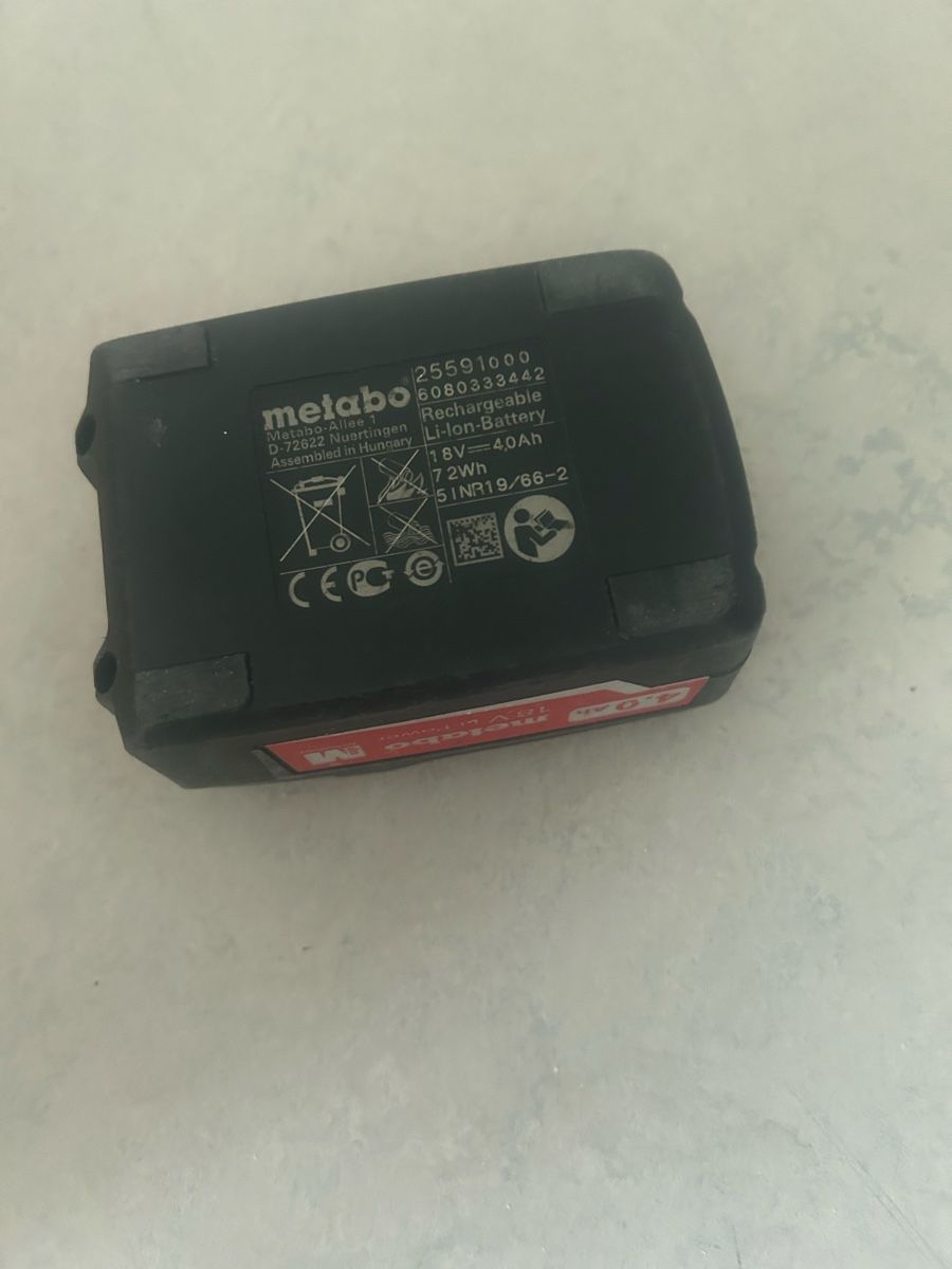 Metabo Caricatori & Batterie: Metabo 4.0Ah Akku 18V Li-Power – Usato da Hittnau venduto da Oracel 2