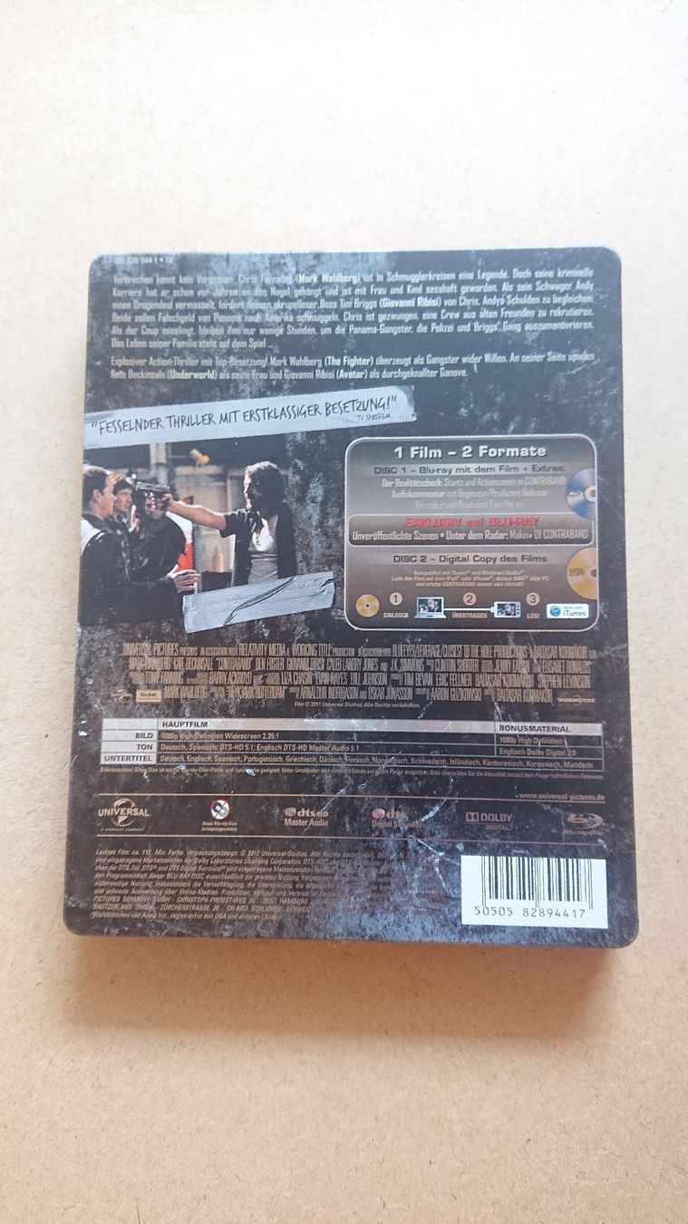 Tutti i DVDs: Contraband Blu-ray Steelbook  – Usato da Chur venduto da FreakofRarity 1