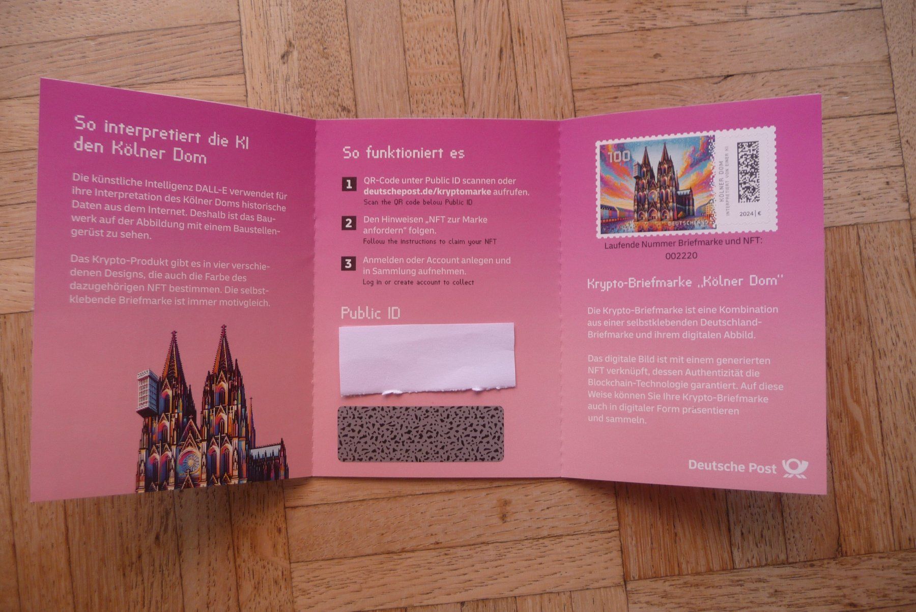 Tutti i francobolli: BRD Krypto-Briefmarken Kölner Dom, 2024, 4er Pack neu – Nuovo e nell'imballaggio originale da Zürich venduto da Edje 8