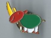 Placchette & Badge: Süsses Nashorn Pin – Usato da Zürich venduto da t24_de