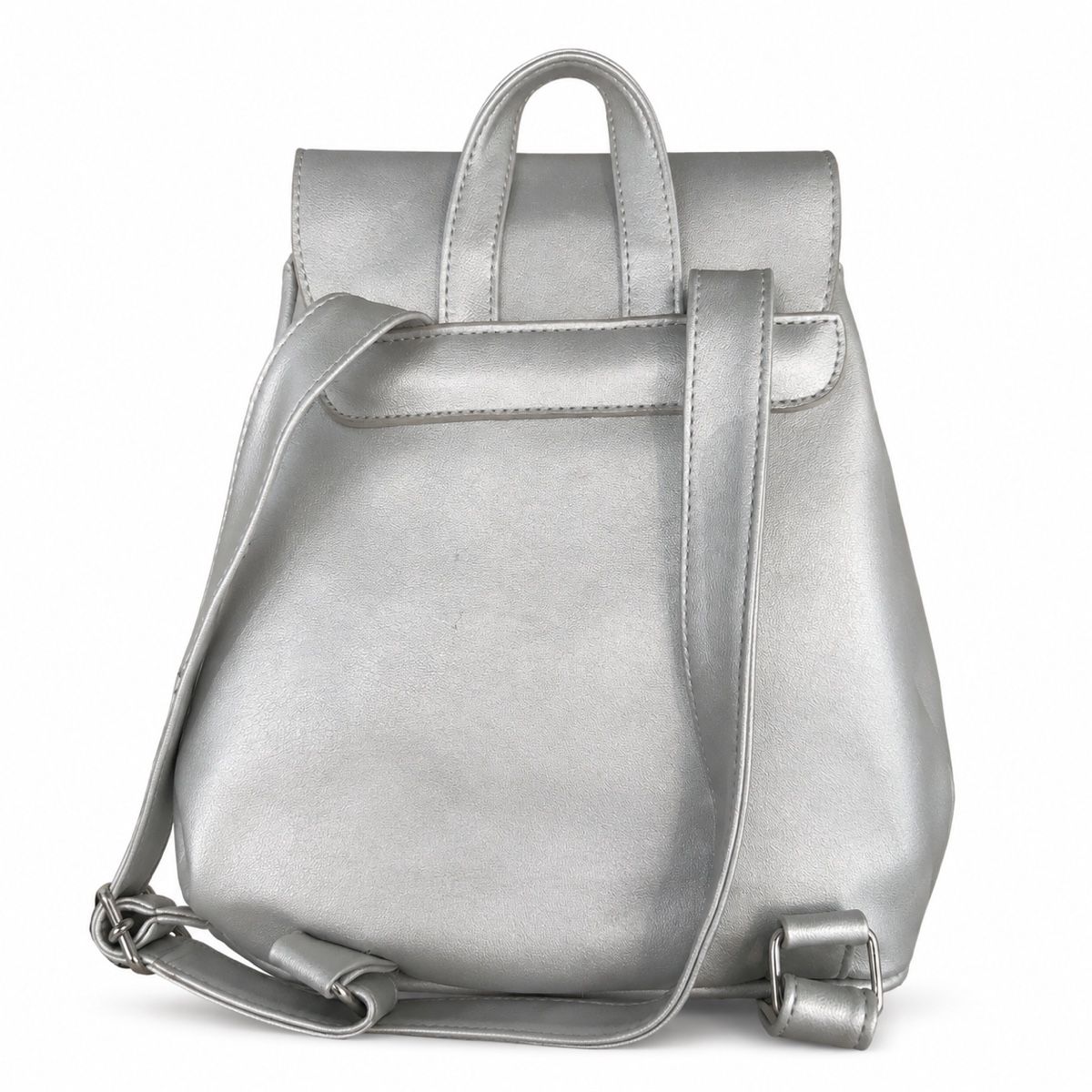 Bershka Zaini: Rucksack Bershka silber Kunstleder – Usato da Aarberg venduto da LovelyThings_ 1