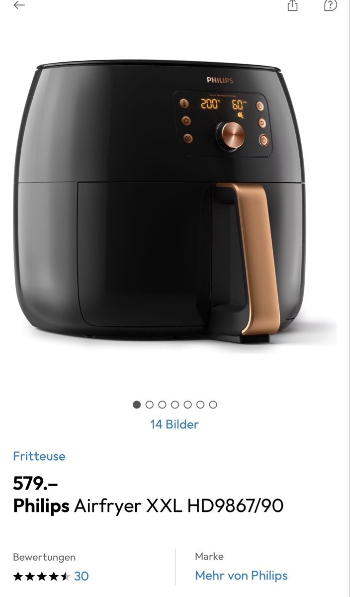 Philips Elettrodomestici da cucina: Philips Airfryer – Usato da Lyss venduto da KiS12 2