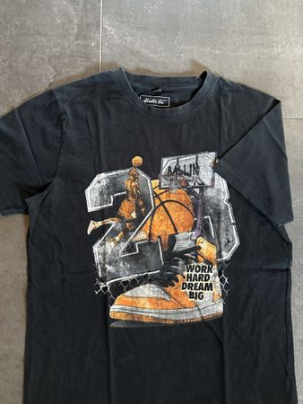 T-shirt nera con stampa, size L, MR.TEE