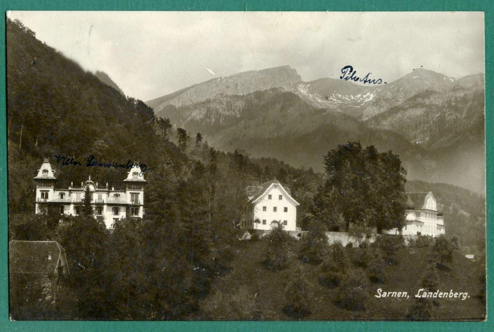 Cartoline postali: Sarnen - Landenberg, 1920, gelaufen – Usato da Sargans venduto da Hausi1951