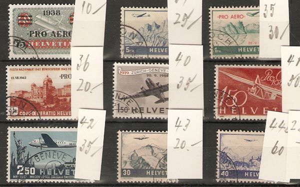 Alle Briefmarken: 9 feinst gest. – Gebraucht aus Lausanne von Whorvath