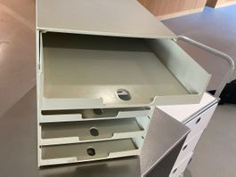 Büro Ablagesystem 5 Schubladen Grau leichte Gebrauchsspuren