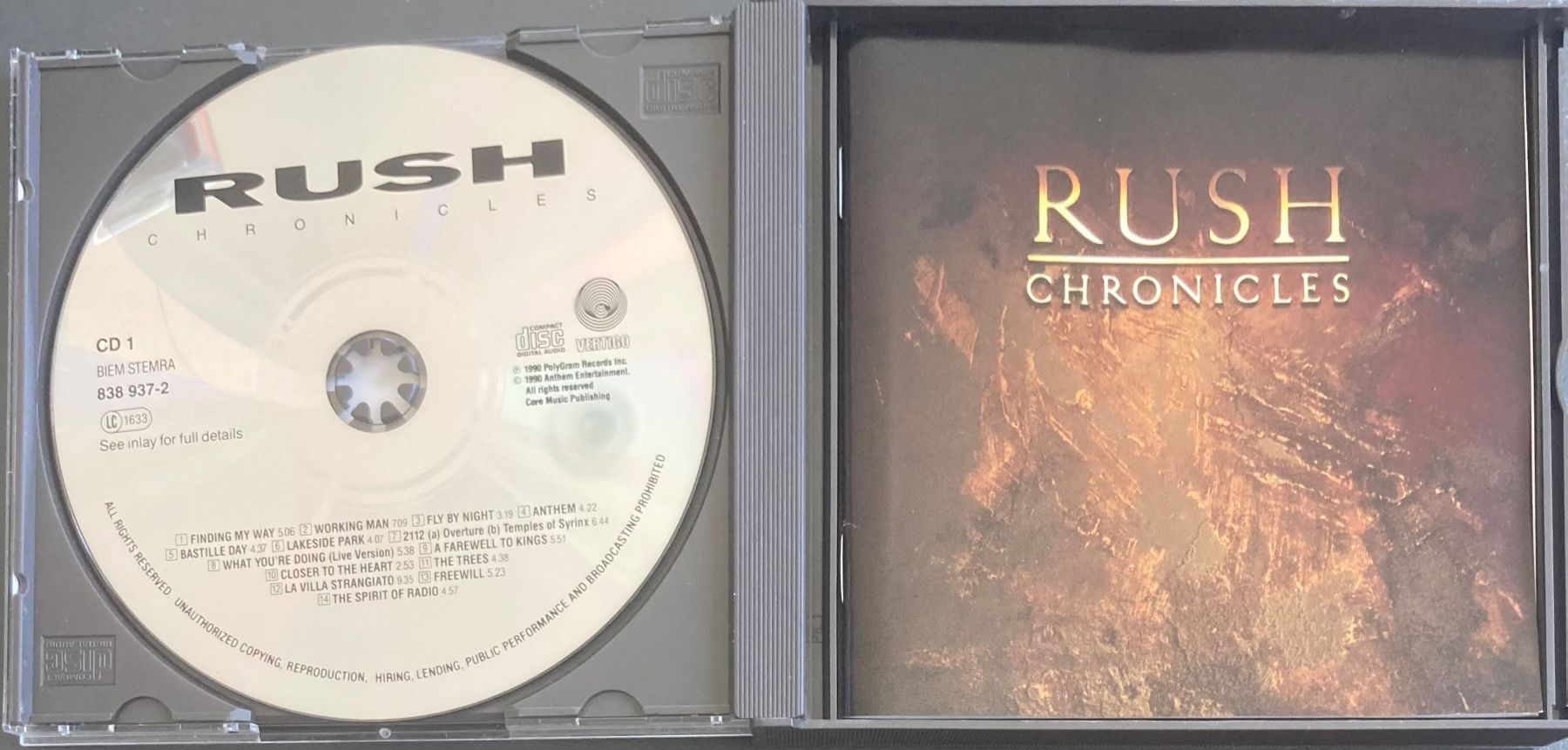 CDs: RUSH - CHRONICLES – Gebraucht aus Poliez-Pittet von Newtown-Records 2