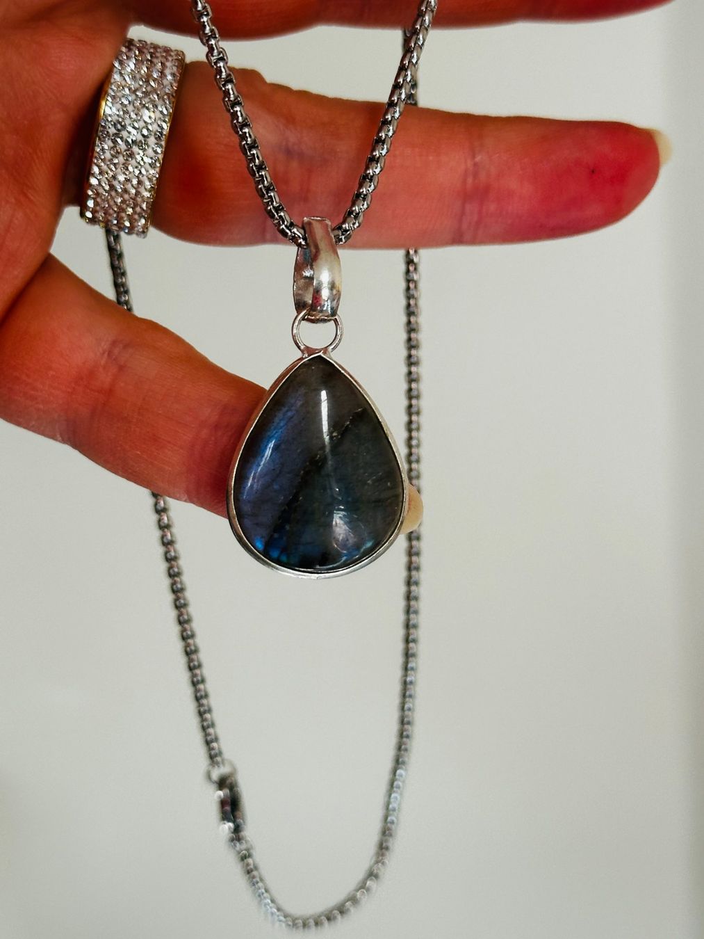 Catenine: Labradorite Gemstone Handmade Jewelry necklace – Nuovo e nell'imballaggio originale da Genève venduto da AGBERG 7