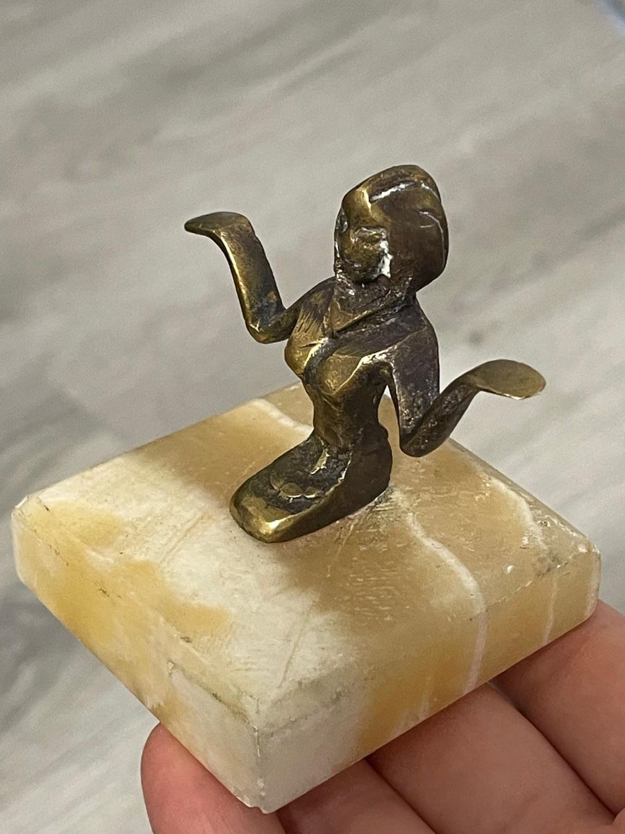 Statuette: Deux. Statuts marbre et bronze. – Usato da Montreux venduto da Pipo7878 1