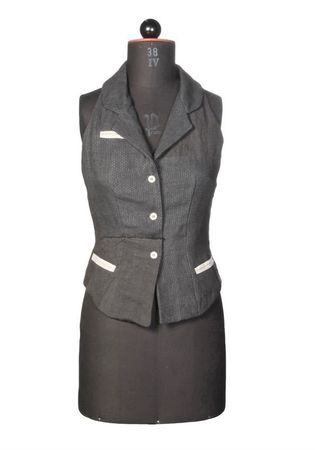 Mayer Berlin Peace Collection Leinengilet schwarz Gr. S