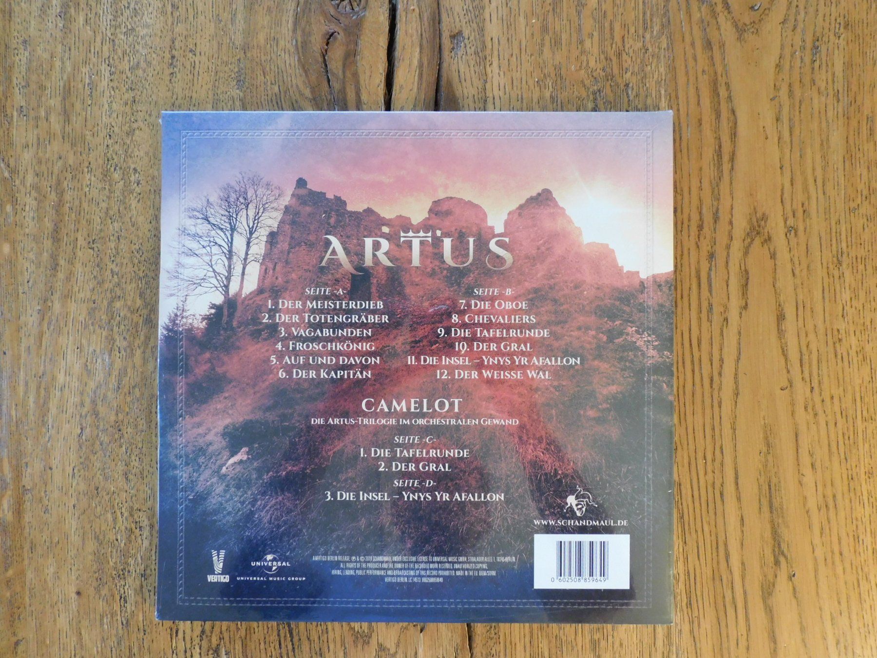 Dischi in vinile: Schandmaul - Artus - Gold Vinyl – Nuovo e nell'imballaggio originale da Emmenbrücke venduto da keep-vinyl-alive 1