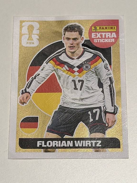 Panini Sticker FIFA Extra Sticker von Florian Wirtz GOLD (Gebraucht) in ...