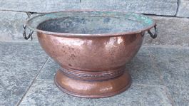 Antiker Kupfertopf, Kupferkessel, ca. 36 cm breit