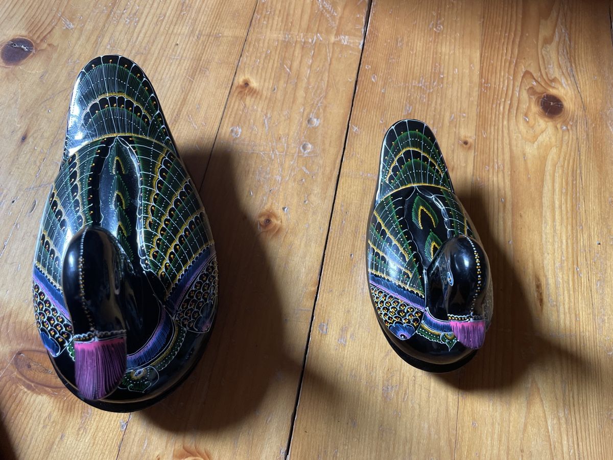 Tutte le decorazioni: Asiatisch dekorative Entenfiguren, lacquerware Thailand – Usato da Domat-Ems venduto da Amanda78