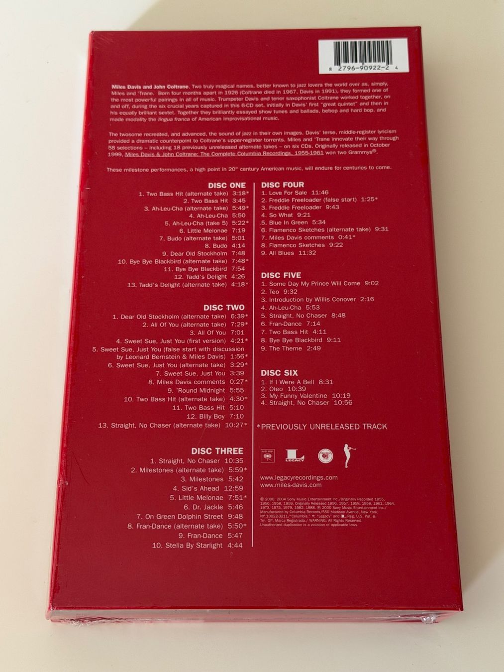 CD: Miles Davis & John Coltrane The Complete Columbia Recordings – Nuovo e nell'imballaggio originale da Altstätten SG venduto da sheamus 1