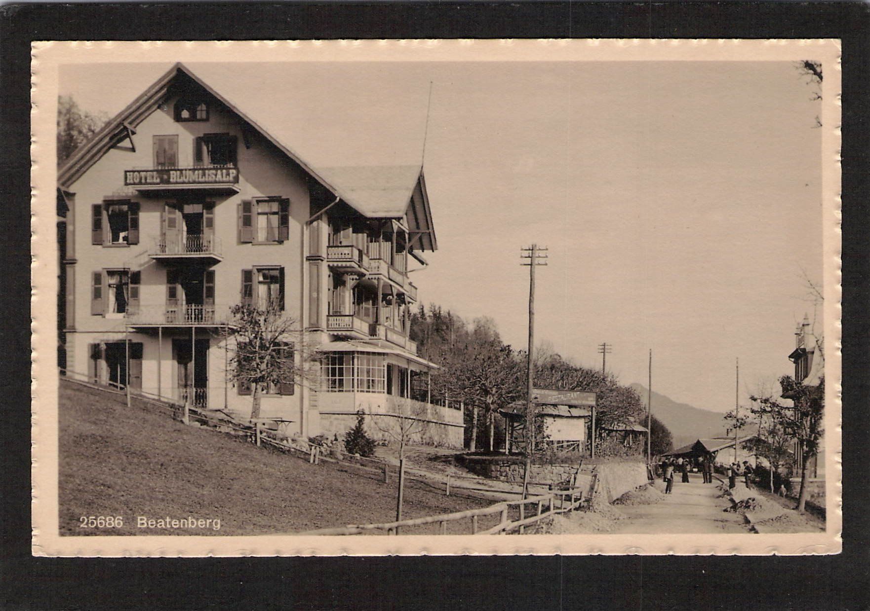 Cartoline postali: Beatenberg BE , Hotel Blümlisalp – Usato da Reichenburg venduto da Pipo-67