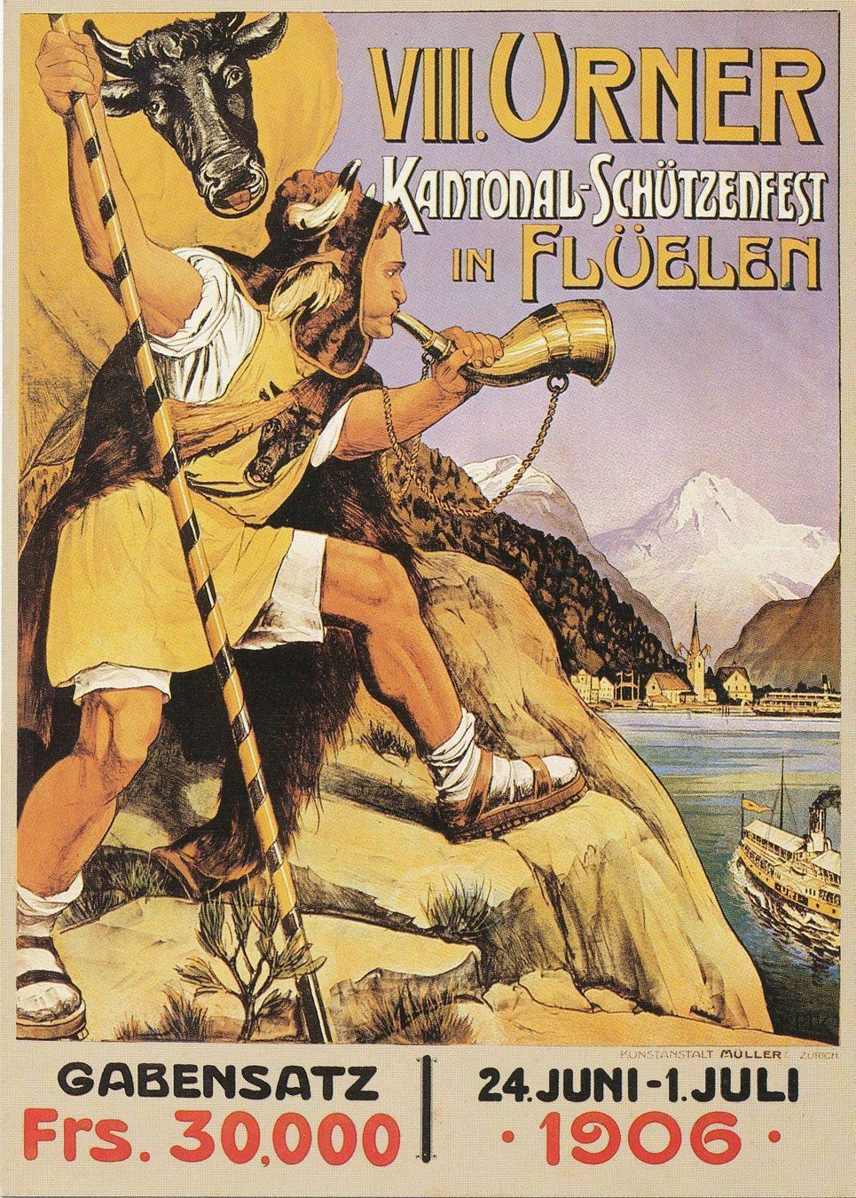 Cartoline postali: Ansichtskarte Repro Plakat 1906 Biregg Verlag – Nuovo e nell'imballaggio originale da Neuenegg venduto da muenzenweber-ch