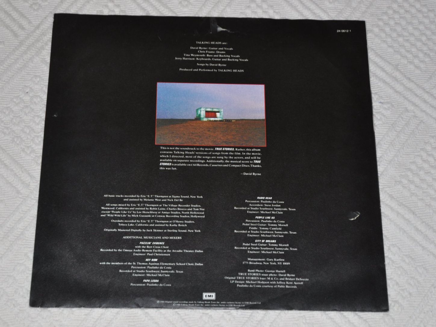 Dischi in vinile: LP Talking Heads - True Stories – Usato da Boll venduto da Theodora15 3