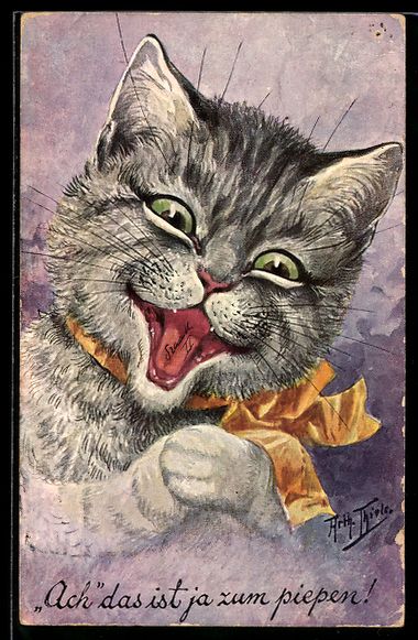Cartoline postali: Arthur Thiele: Vermenschlichte Tiere, Ac – Usato da Berlin venduto da bartko-reher